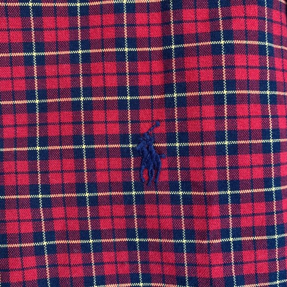Ralph Lauren Men's Button Down Shirt Red Plaid - Picture 5 of 5